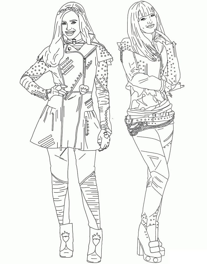 Descendants Coloring Pages Free Printable Descendants Coloring Pages Free Printable