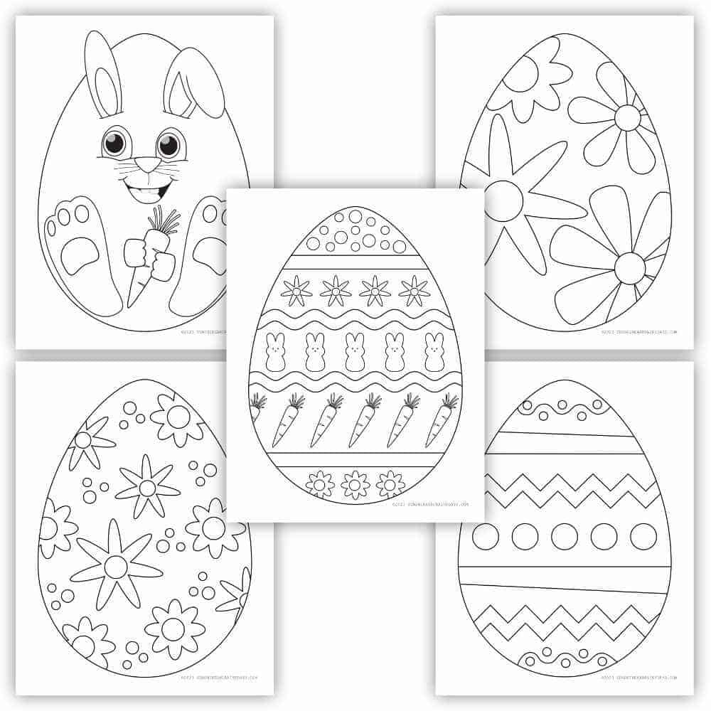 Printable Easter Eggs Coloring Pages Sunshine And Rainy Days Printable Easter Eggs Coloring Pages Sunshine And Rainy Days
