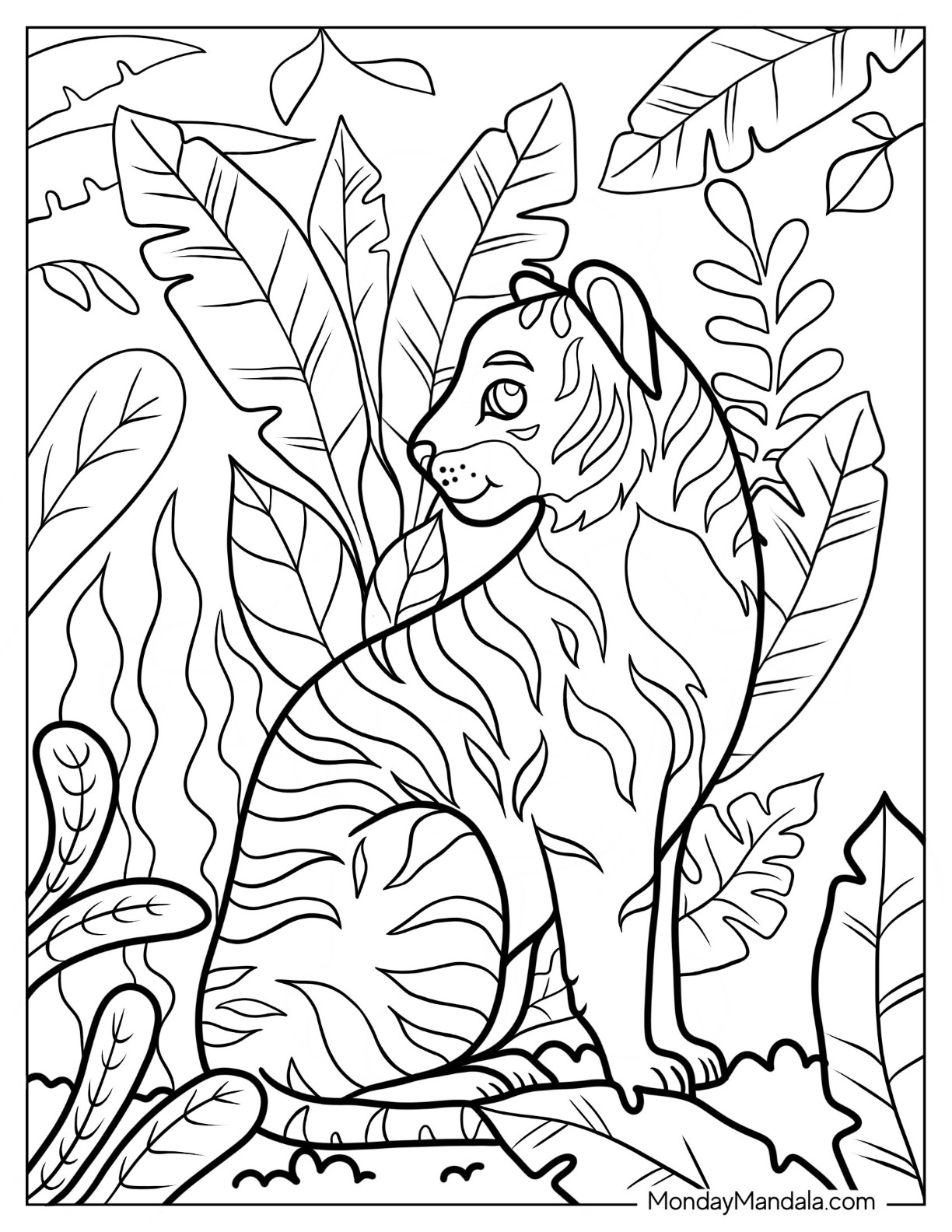 Printable Jungle Coloring Page Free Printable Coloring Pages 