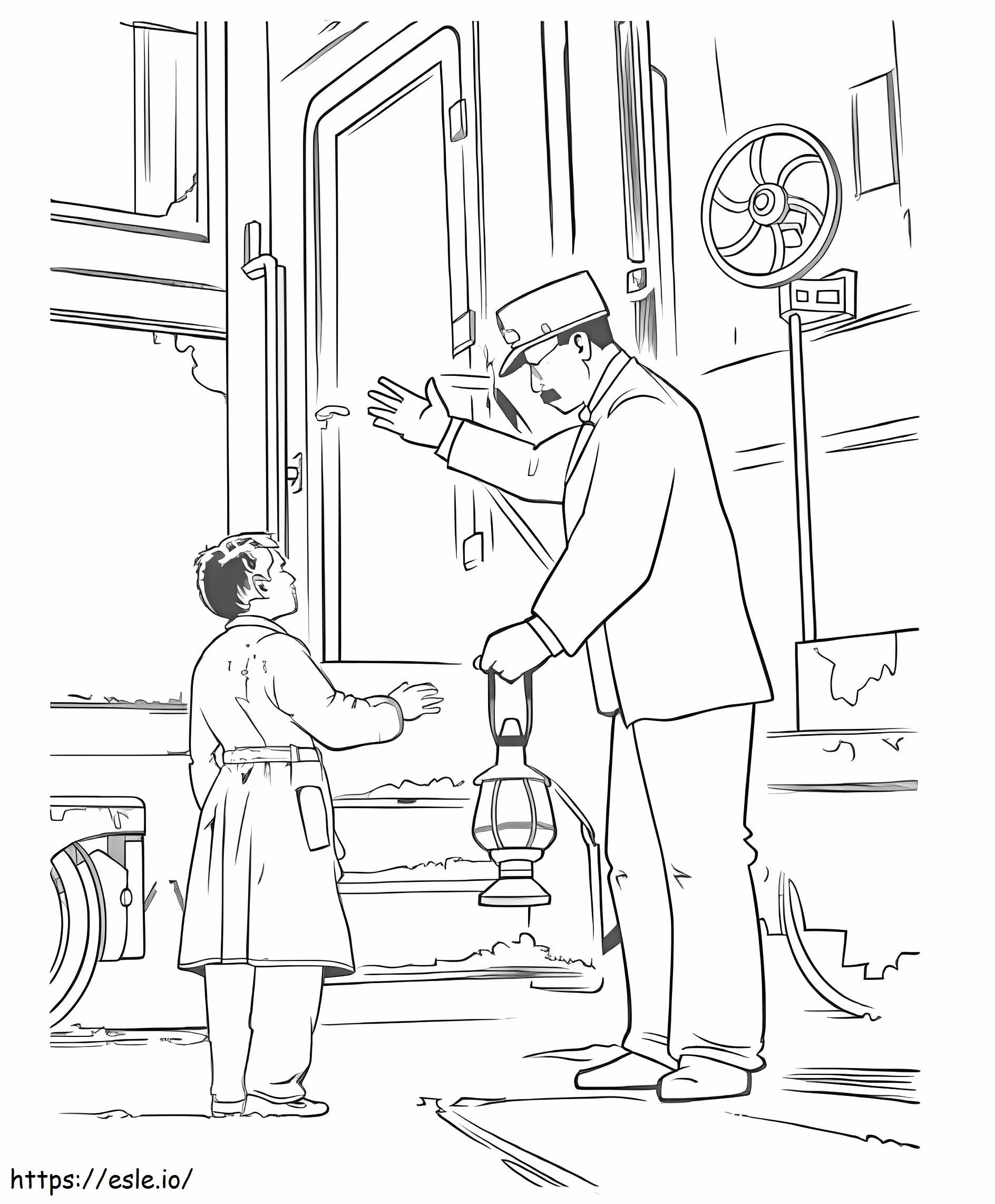Printable Polar Express Train Coloring Page Printable Polar Express Train Coloring Page
