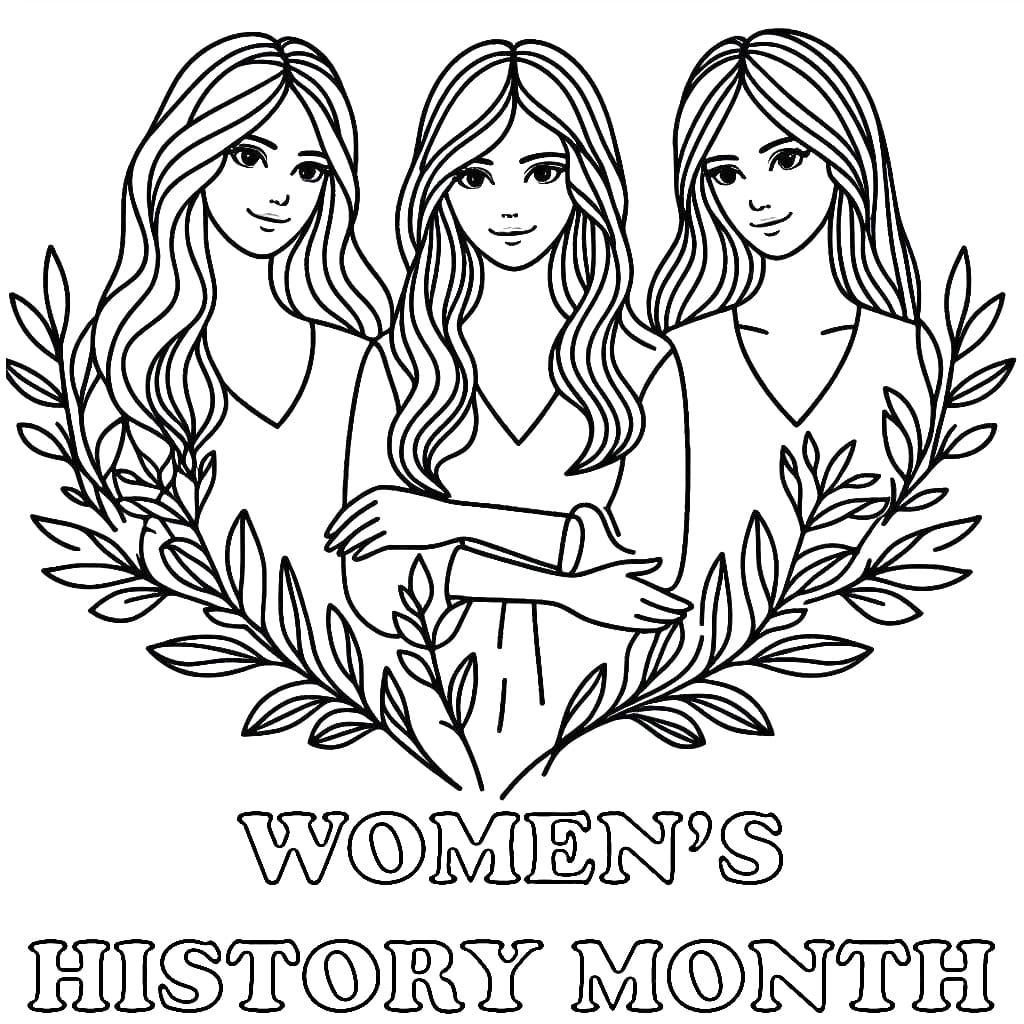 Printable Women s History Month Coloring Page Download Print Or Color Online For Free