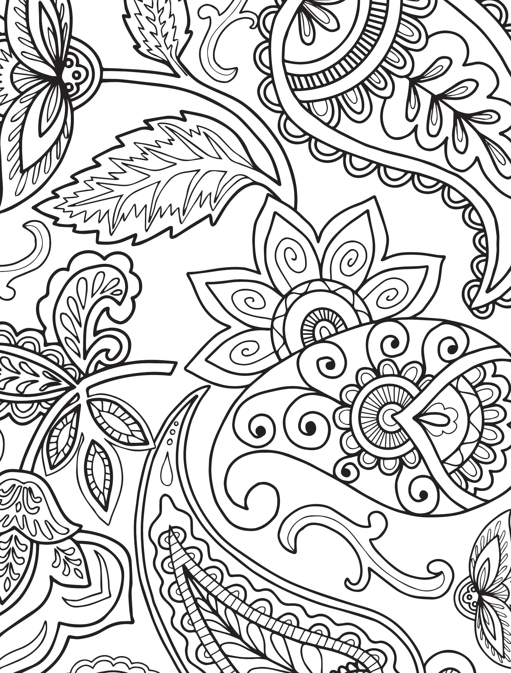Free Adult Coloring Pages Download