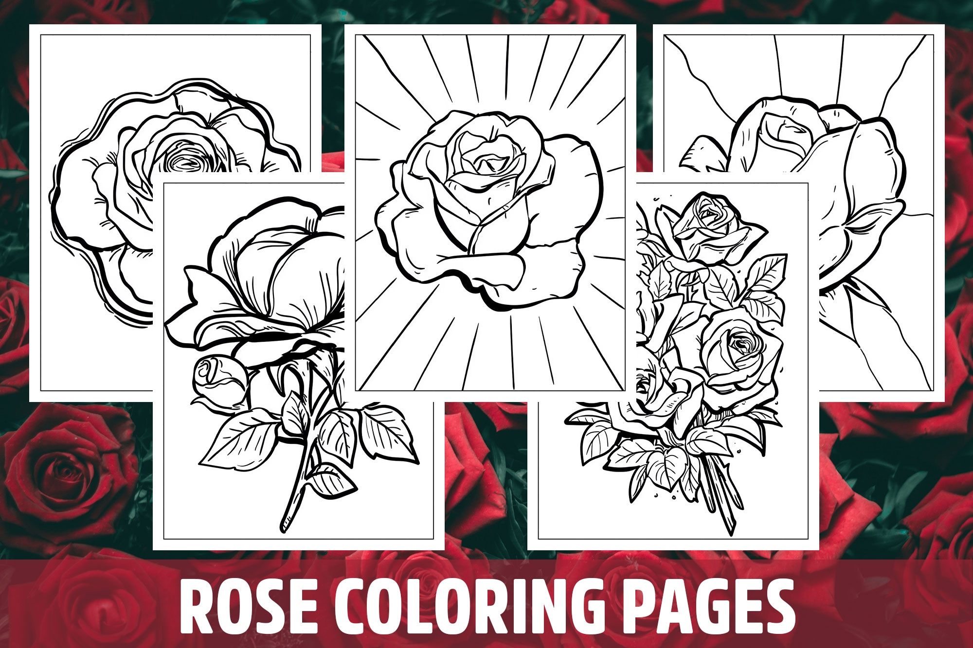 Rose Coloring Pages For Kids Girls Boys Teens Birthday School Activity Made By Teachers Rose Coloring Pages For Kids Girls Boys Teens Birthday School Activity Made By Teachers
