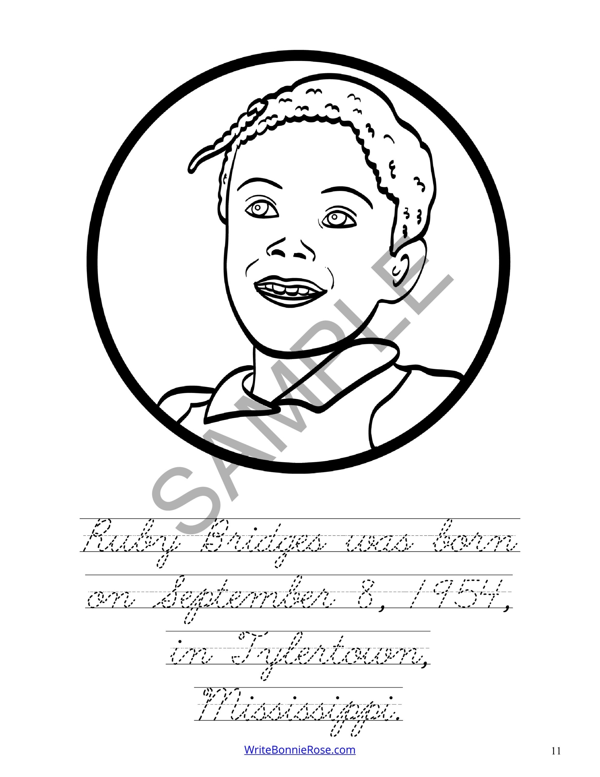 Ruby Bridges Coloring Book Level C