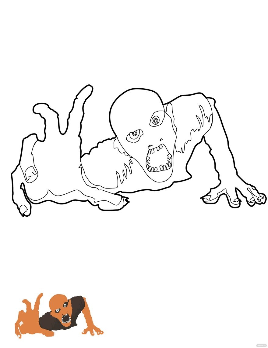 Scary Halloween Coloring Pages In JPG EPS PDF Download Template Scary Halloween Coloring Pages In JPG EPS PDF Download Template