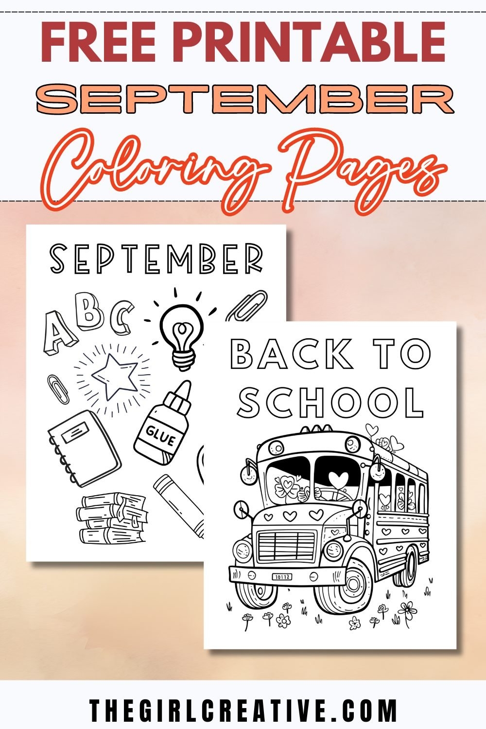 Printable September Coloring Pages Printable September Coloring Pages