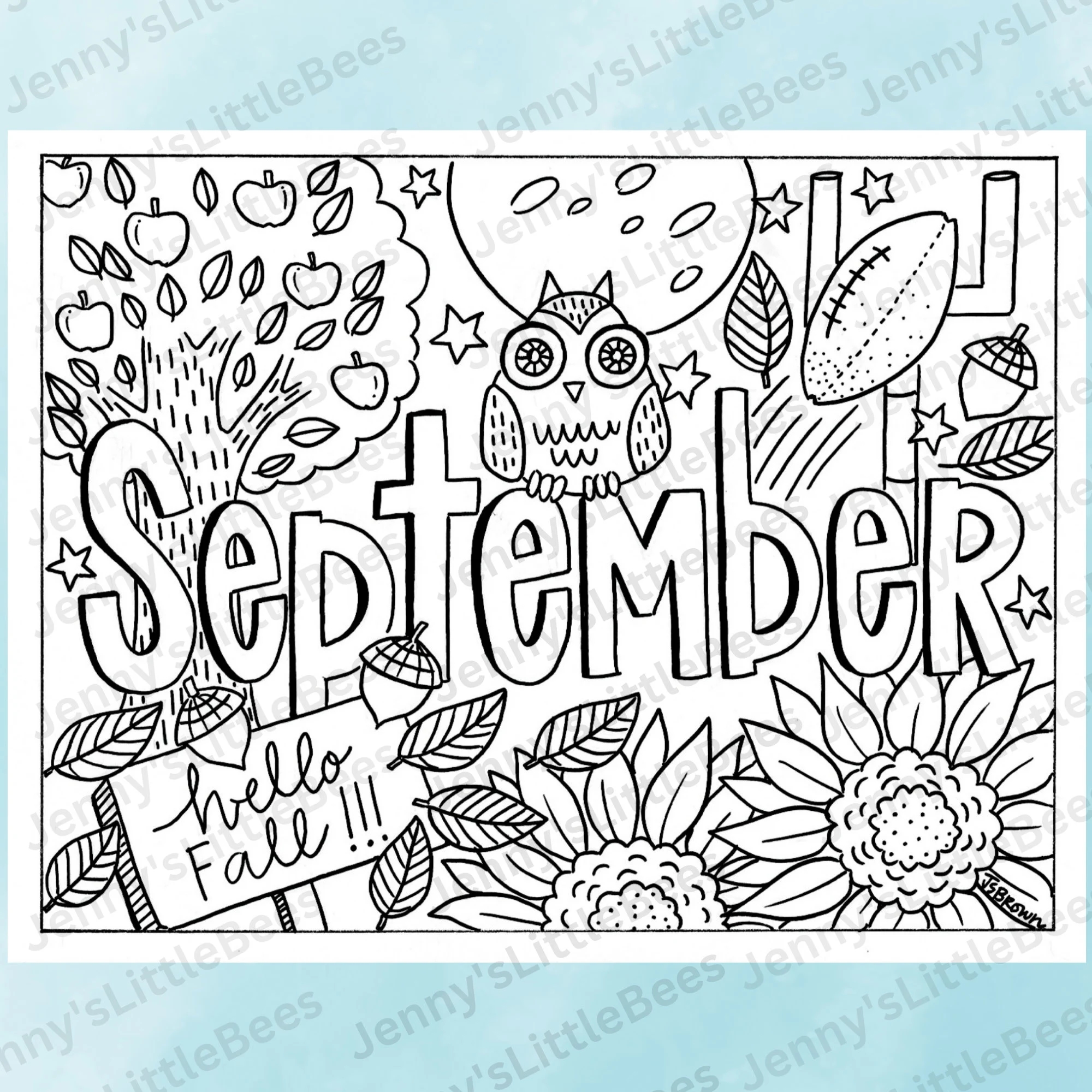 September Printable Coloring Page Hand drawn September Coloring Page Month Color Sheet Original September Coloring Page Digital Download Etsy September Printable Coloring Page Hand drawn September Coloring Page Month Color Sheet Original September Coloring Page Digital Download Etsy