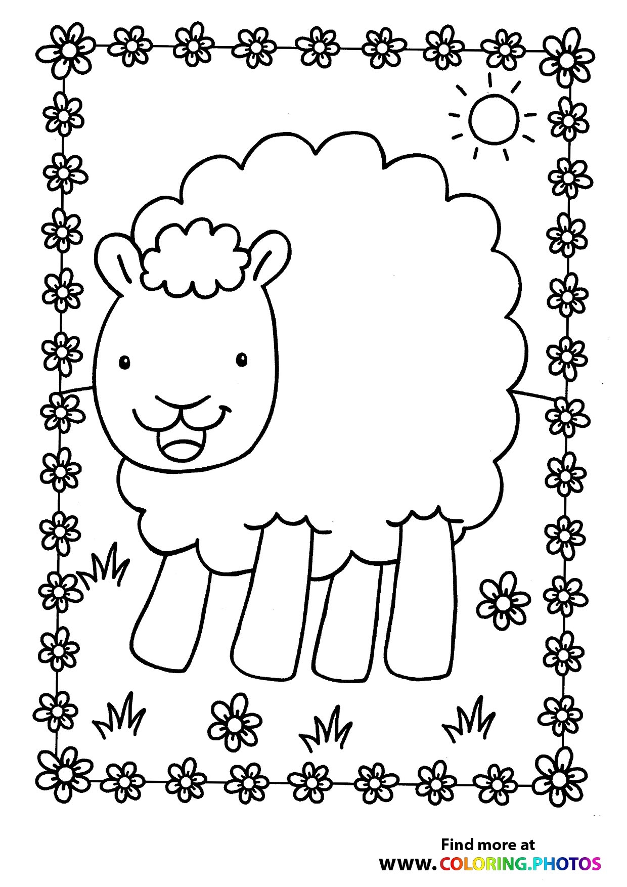 Sheep Coloring Pages For Kids Sheep Coloring Pages For Kids