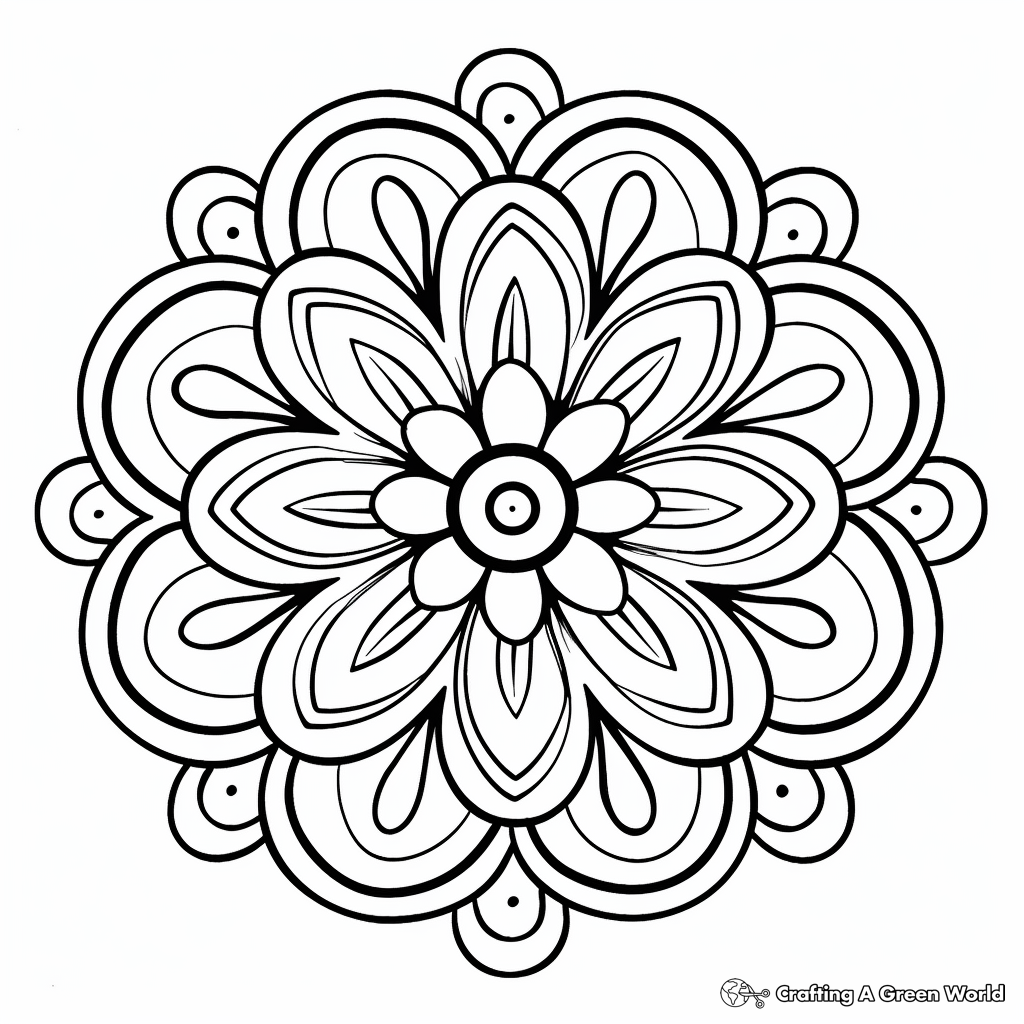 Easy Free Coloring Pages For Adults