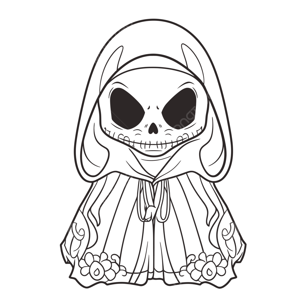 Skeleton Coloring Pages Free