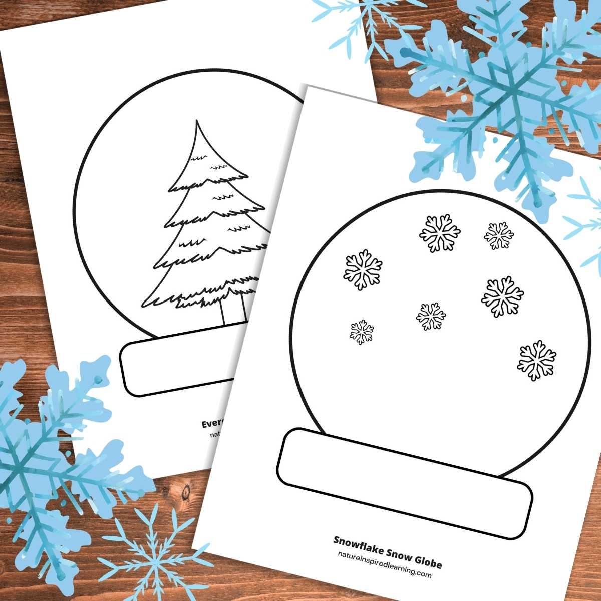 Snow Globe Coloring Pages Perfect For Winter Snow Globe Coloring Pages Perfect For Winter