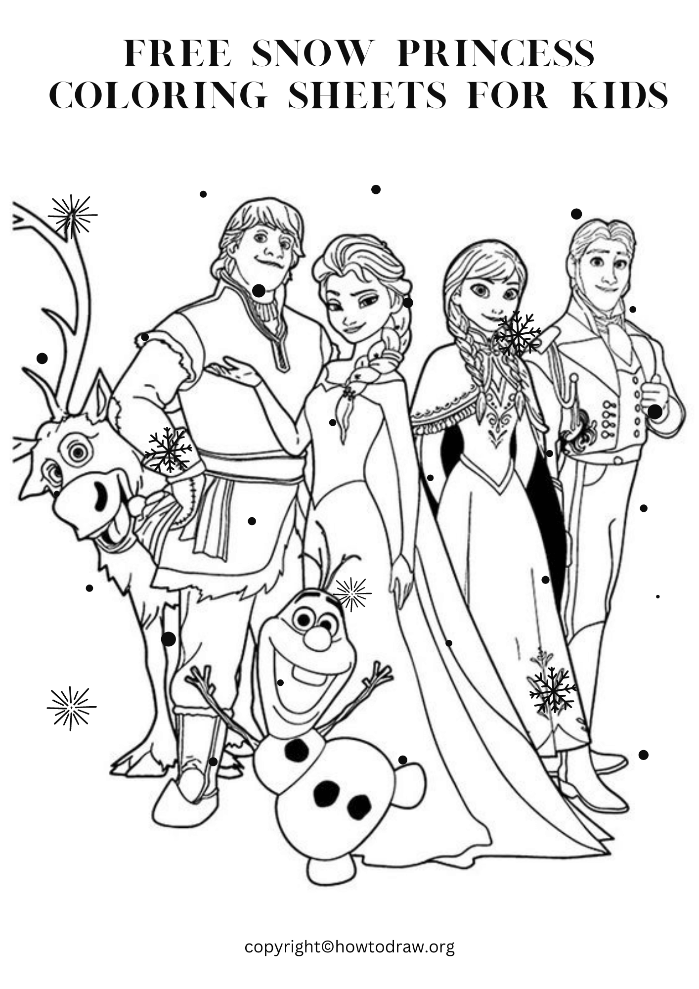 Free Coloring Pages Snow