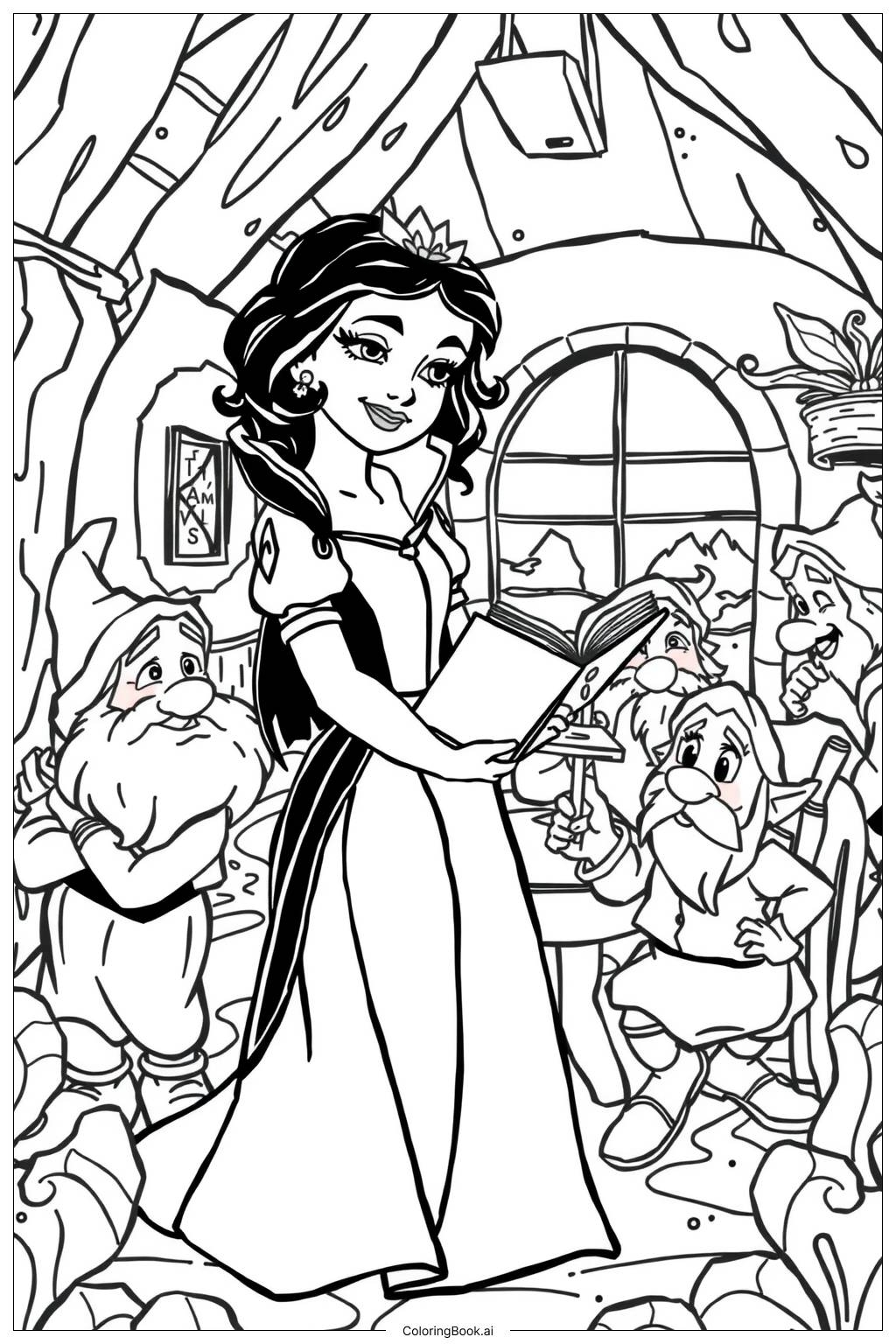 Printable Snow White Coloring Pages