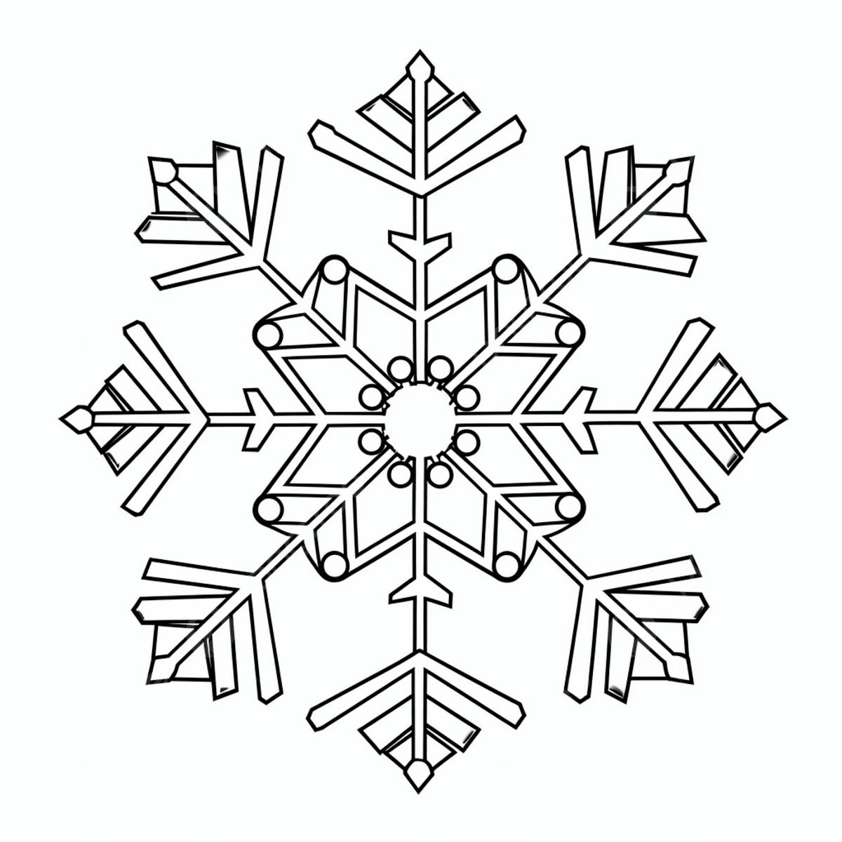 Snowflake Printable Coloring Pages Lake Drawing Snow Drawing Snowflake Drawing PNG Transparent Image And Clipart For Free Download