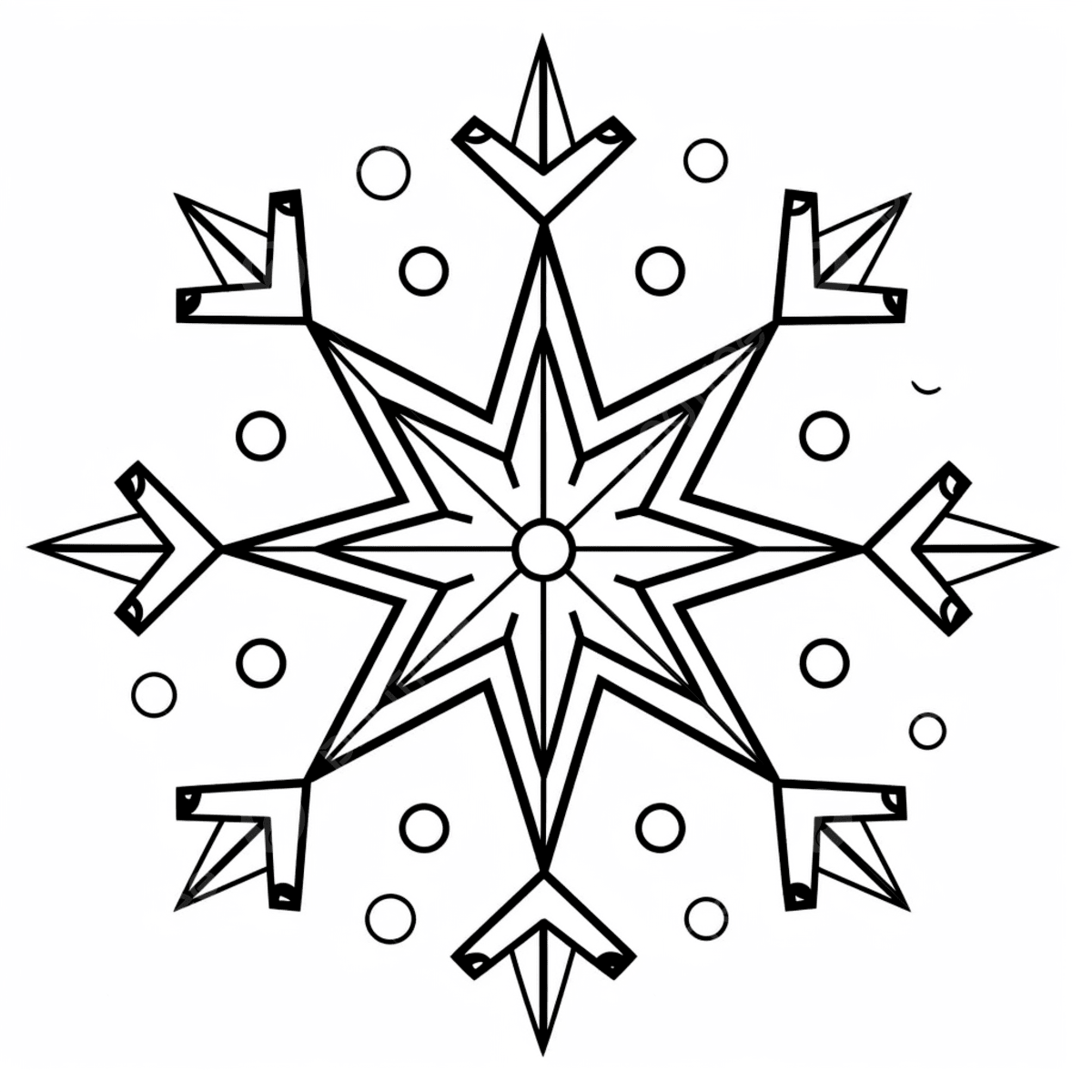 Snowflakes For Kids Coloring Pages Lake Drawing Snow Drawing Snowflake Drawing PNG Transparent Image And Clipart For Free Download