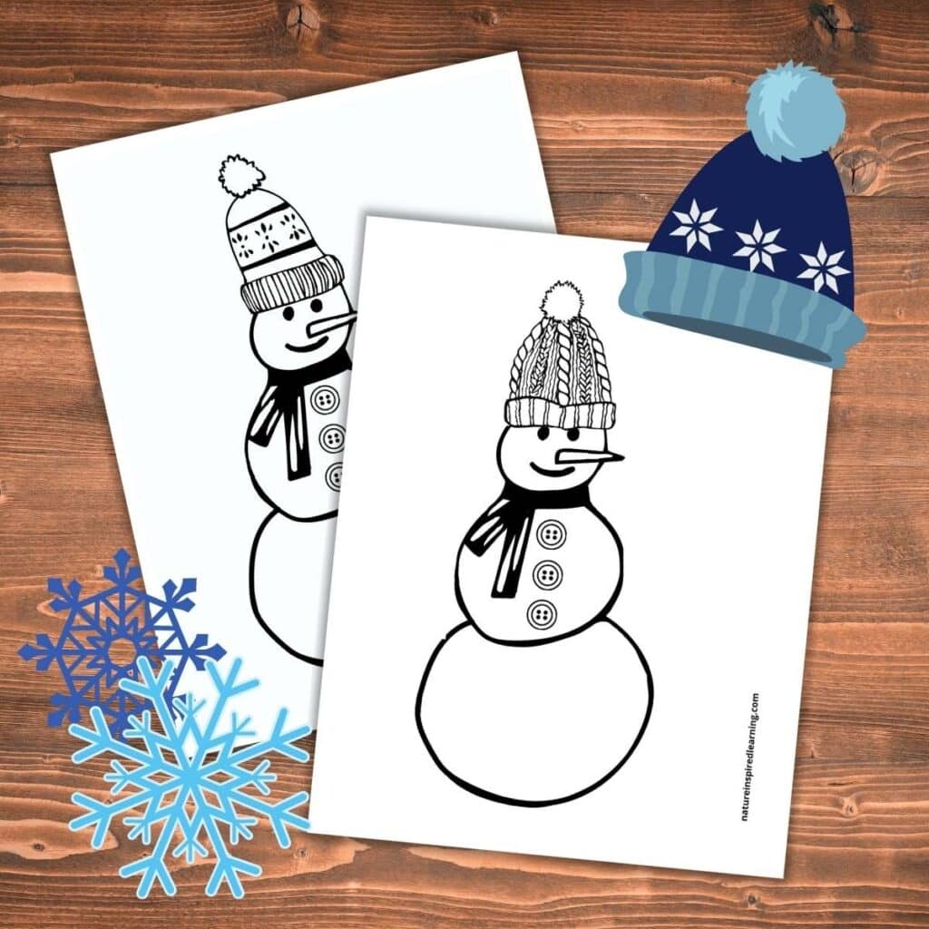 Snowman Coloring Pages Perfect For Winter