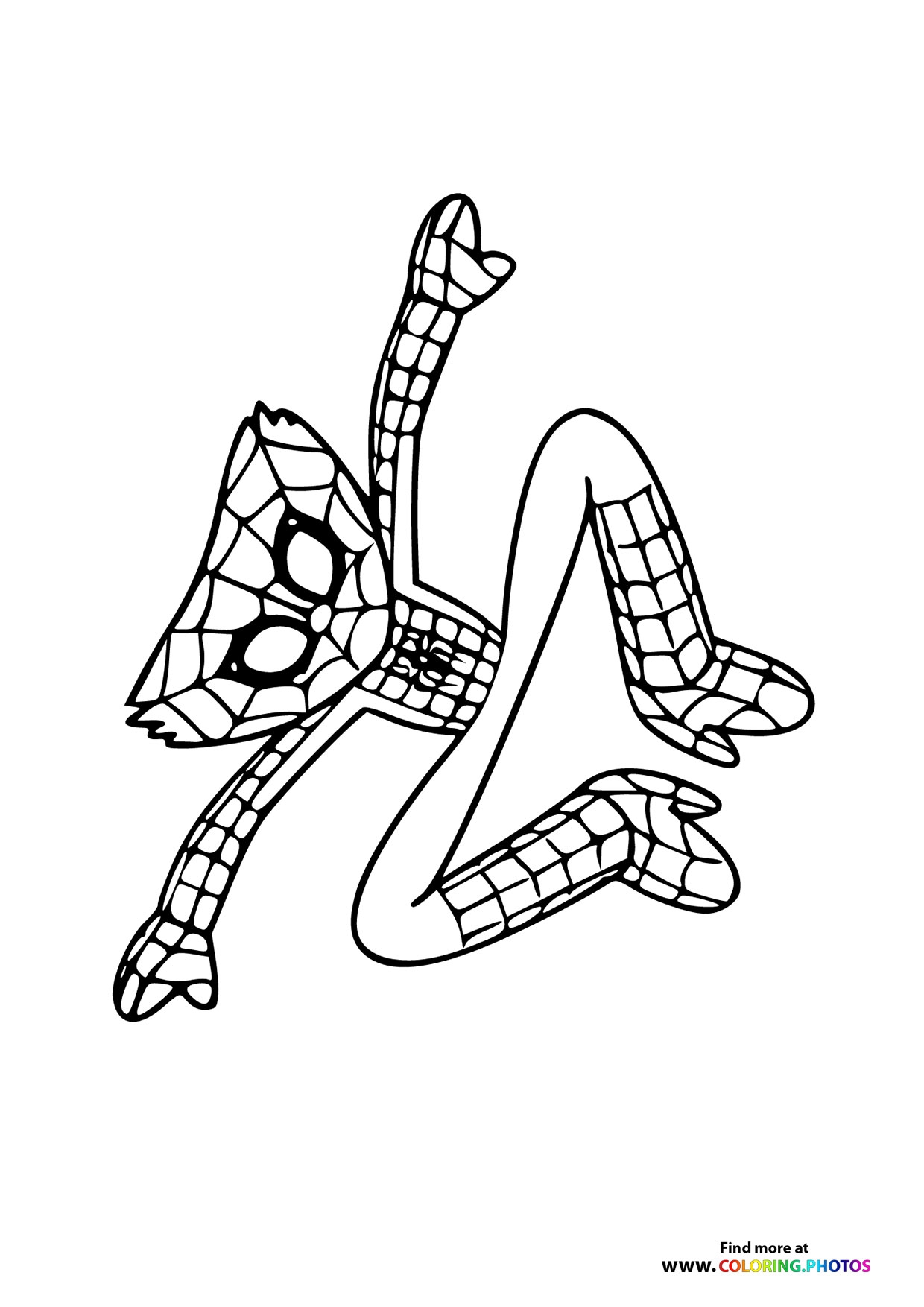 Spider Man Huggy Wuggy Coloring Pages For Kids