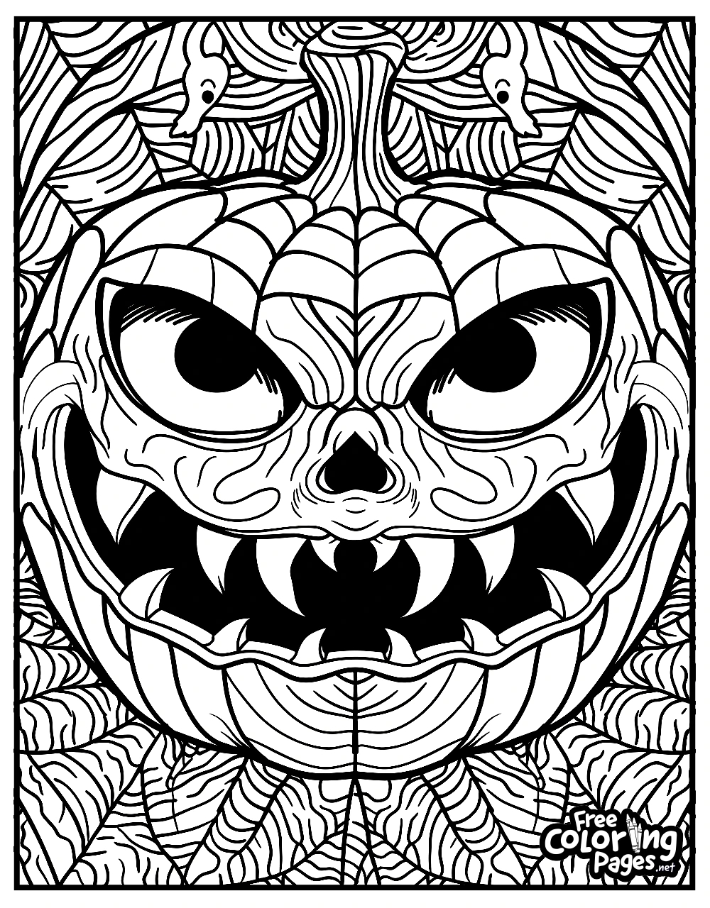 Spooky Halloween Coloring Pages Printable