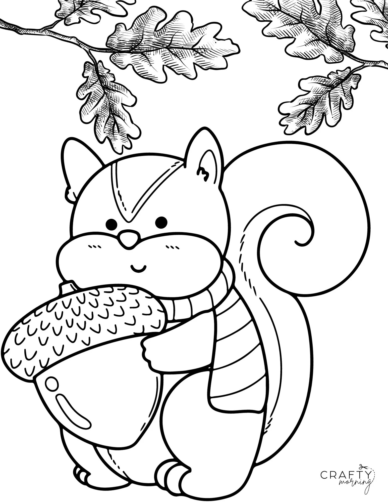 Free Squirrel Coloring Pages