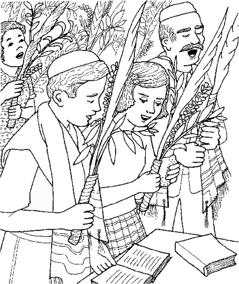 Free Printable Sukkot Coloring Pages