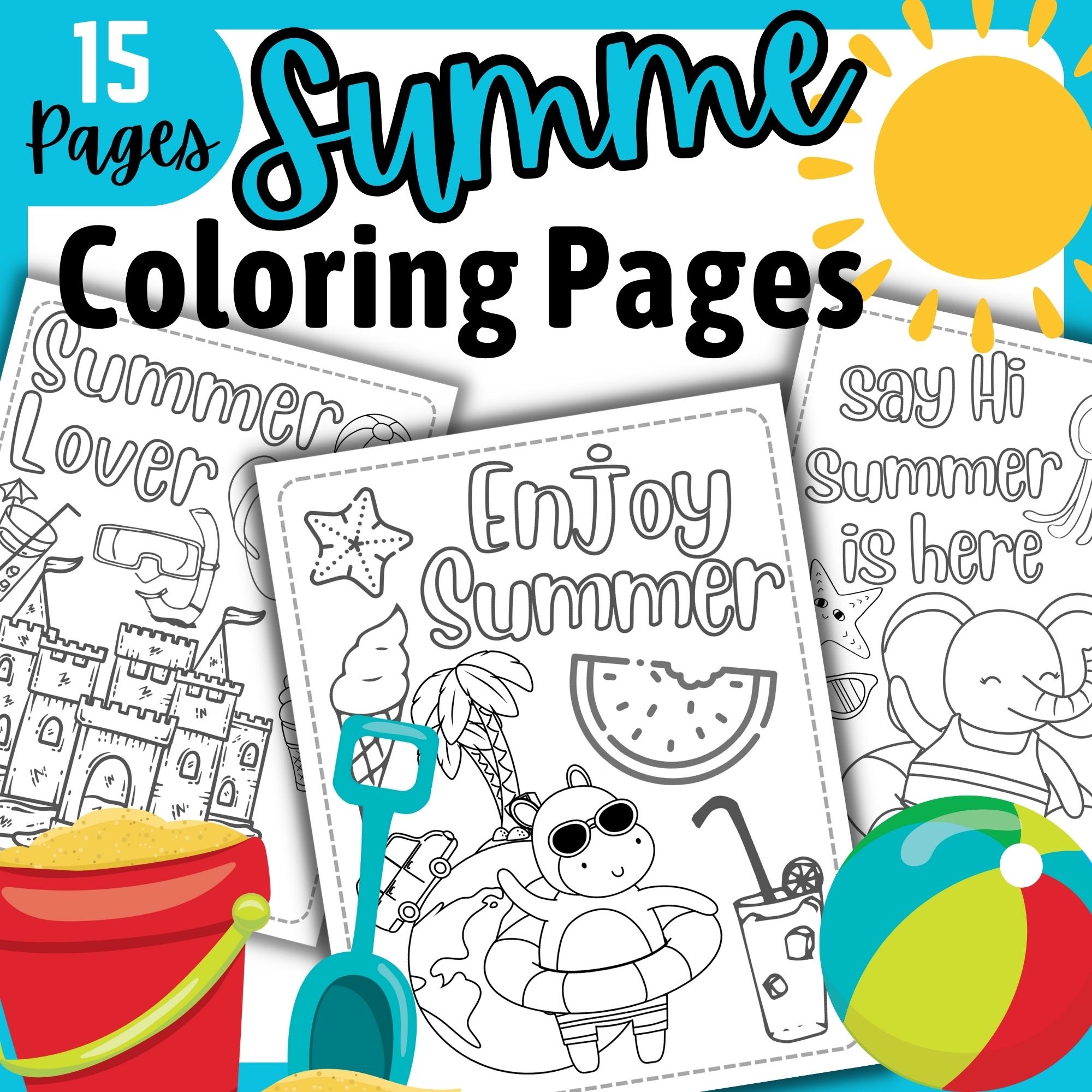 Summer Coloring Pages End Of The Year Coloring Sheets With Quotes