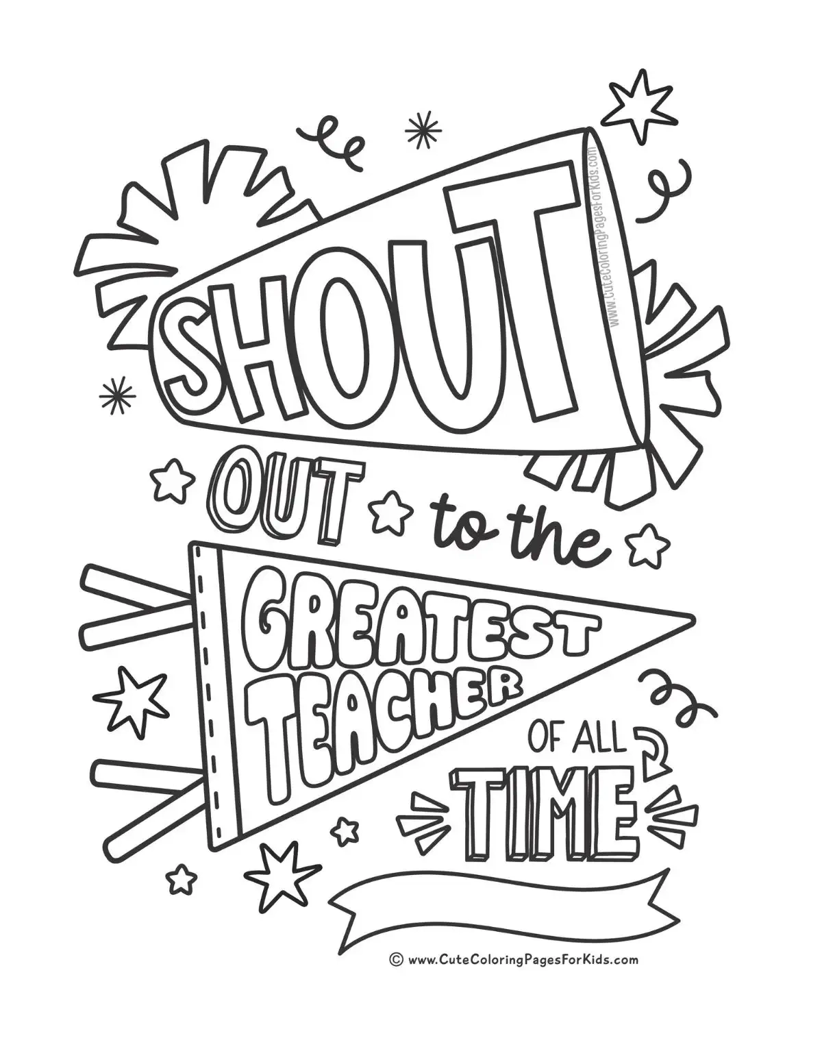 Teacher Appreciation Coloring Pages FREE Printable PDF Downloads 