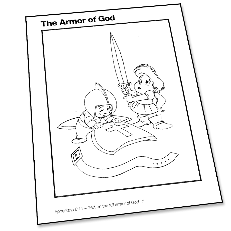 The Armor Of God Coloring Page Super Church The Armor Of God Coloring Page Super Church