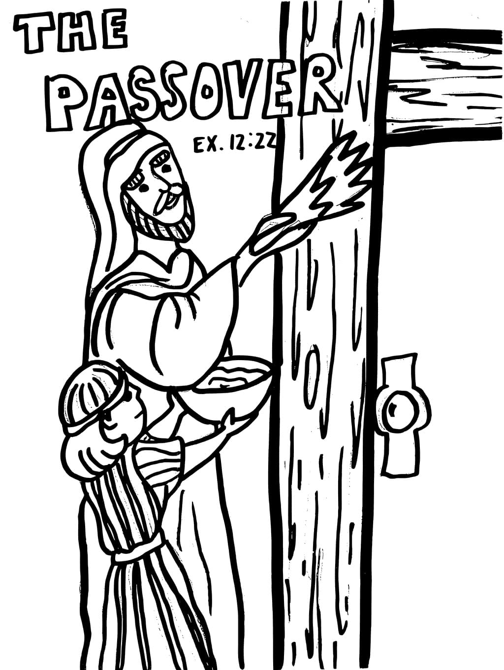 Free Passover Coloring Pages Free Passover Coloring Pages
