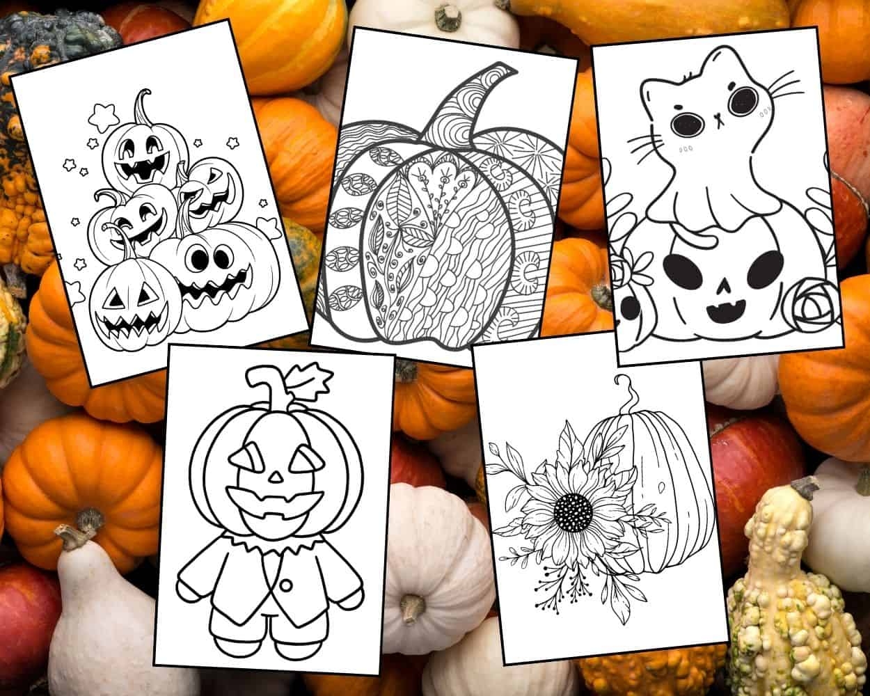 Printable Pumpkins Coloring Pages