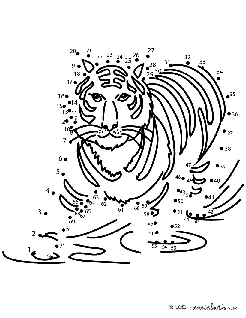 Connect The Dots Coloring Pages Printable