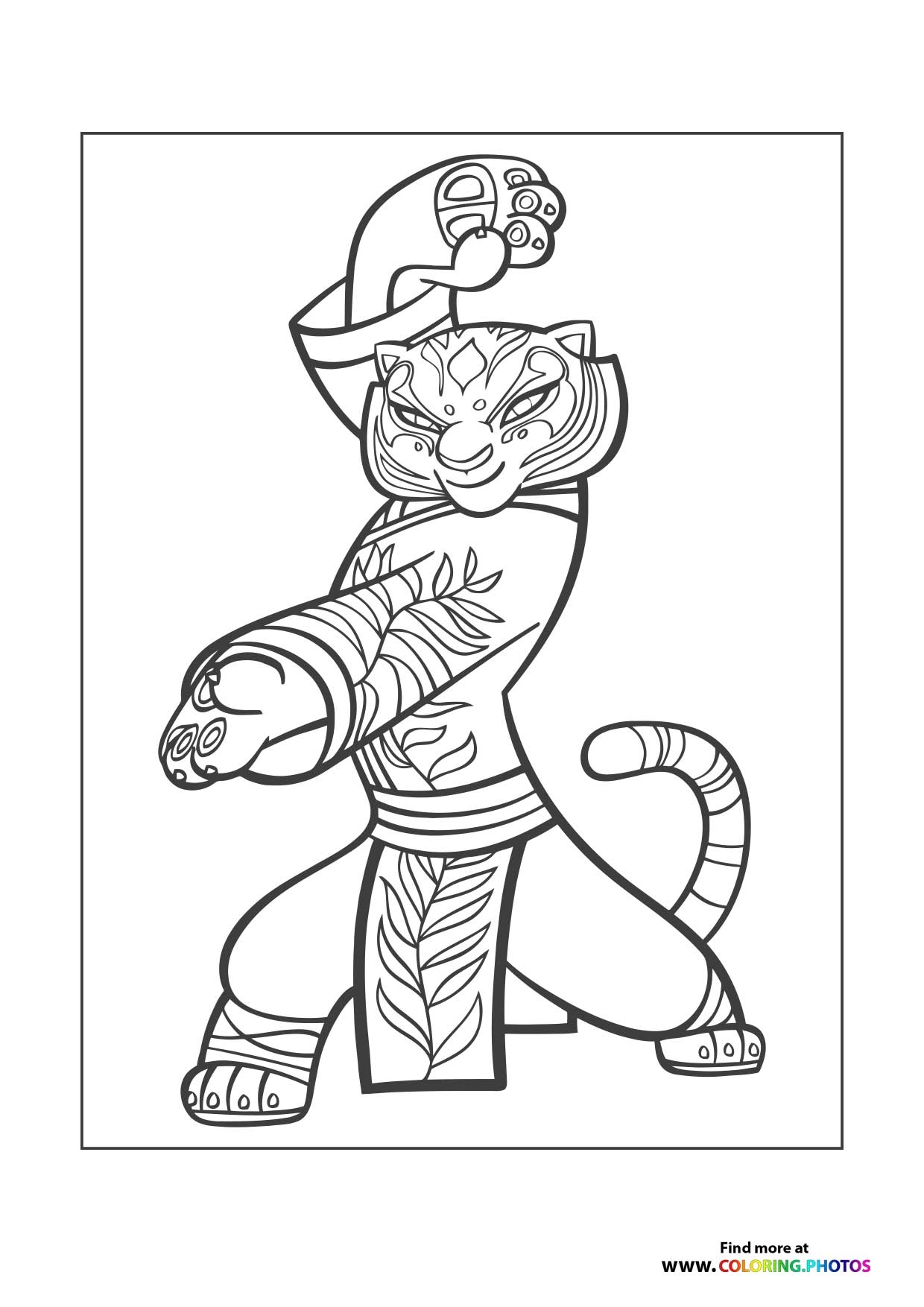 Tigress Kung Fu Panda Coloring Pages For Kids Tigress Kung Fu Panda Coloring Pages For Kids