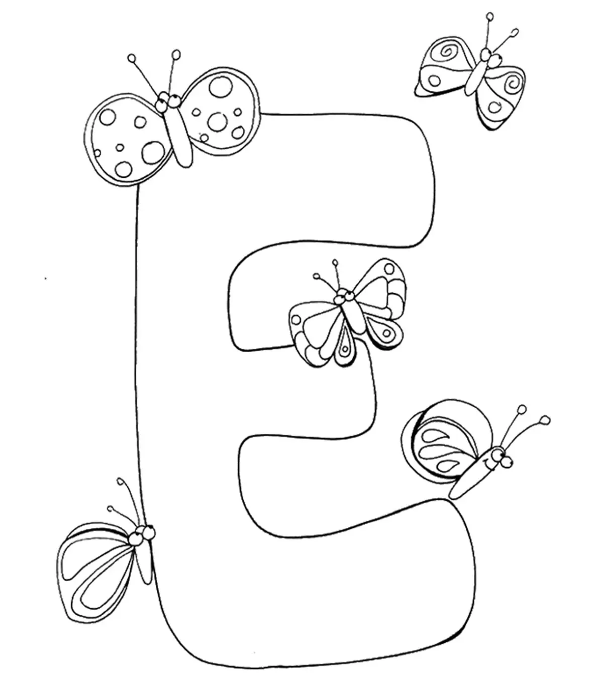 Top 10 Free Printable Letter E Coloring Pages For Toddlers