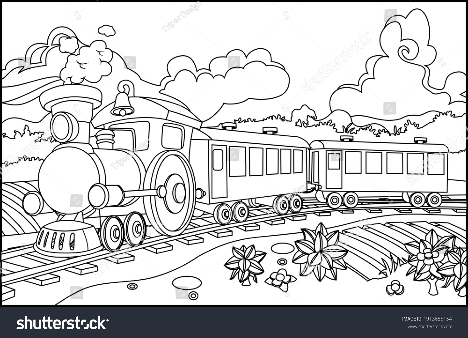 Train Polar Express Coloring Children Book Stock Vector Royalty Free 1913655154 Shutterstock Train Polar Express Coloring Children Book Stock Vector Royalty Free 1913655154 Shutterstock
