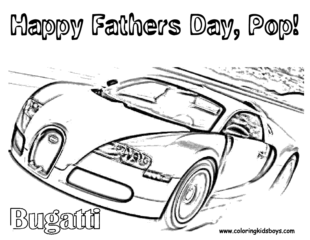 Transmissionpress Bugatti For Father Day Coloring Pages
