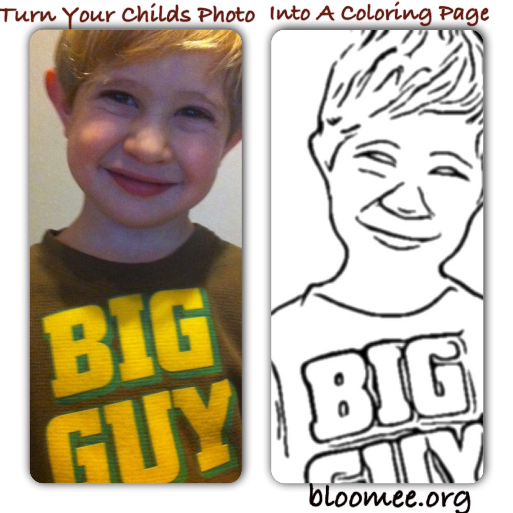 Photo Into Coloring Page Free