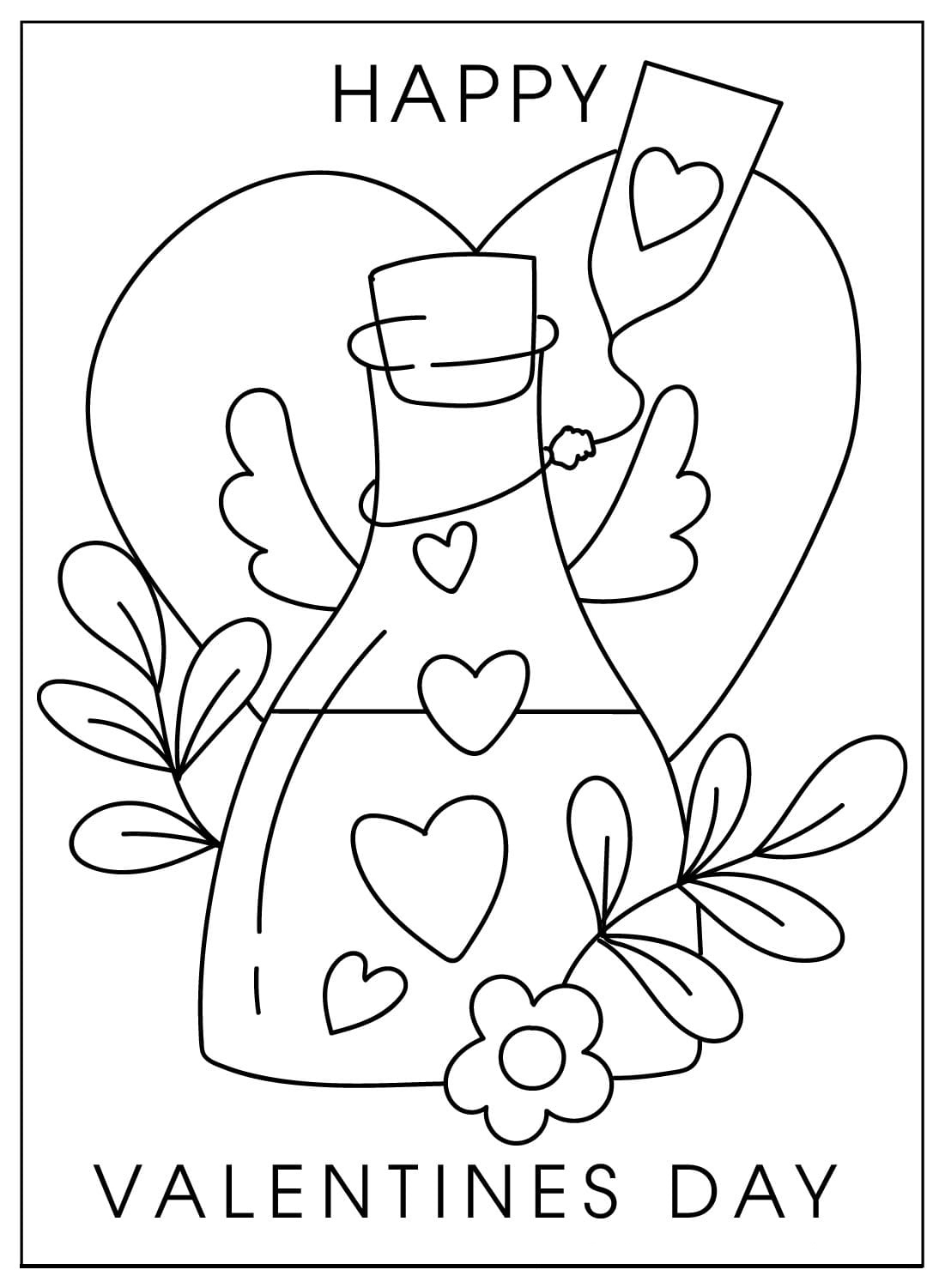Valentines Day Coloring Pages Free Online For Kids