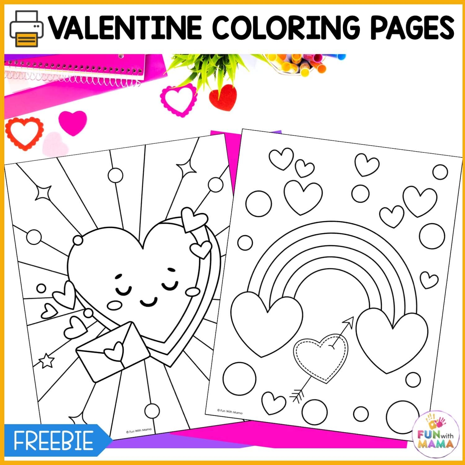 Valentine's Day Free Printable Coloring Pages