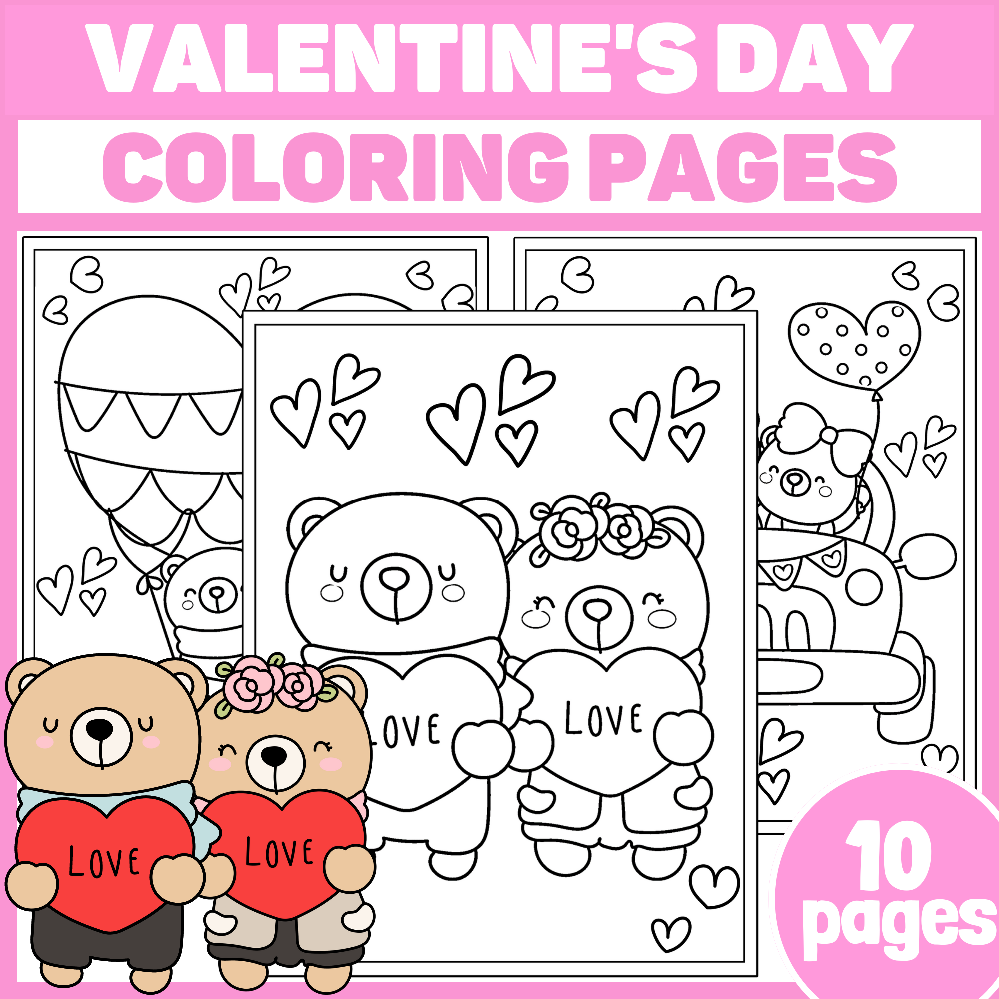 Happy Valentines Day Coloring Pages Printable