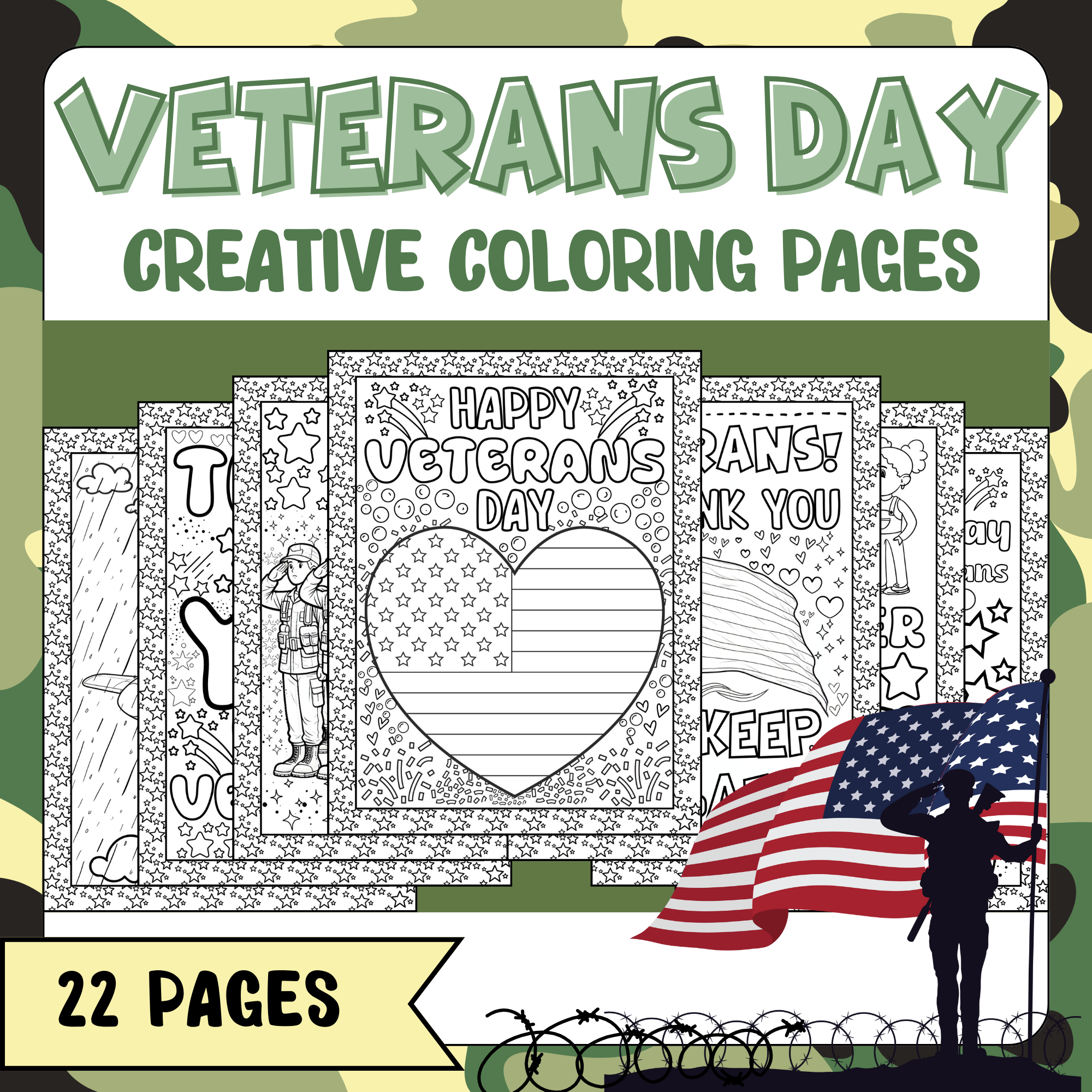 Veterans Day Creative And Fun Coloring Pages Veterans Day Holiday Coloring Sheets Made By Teachers