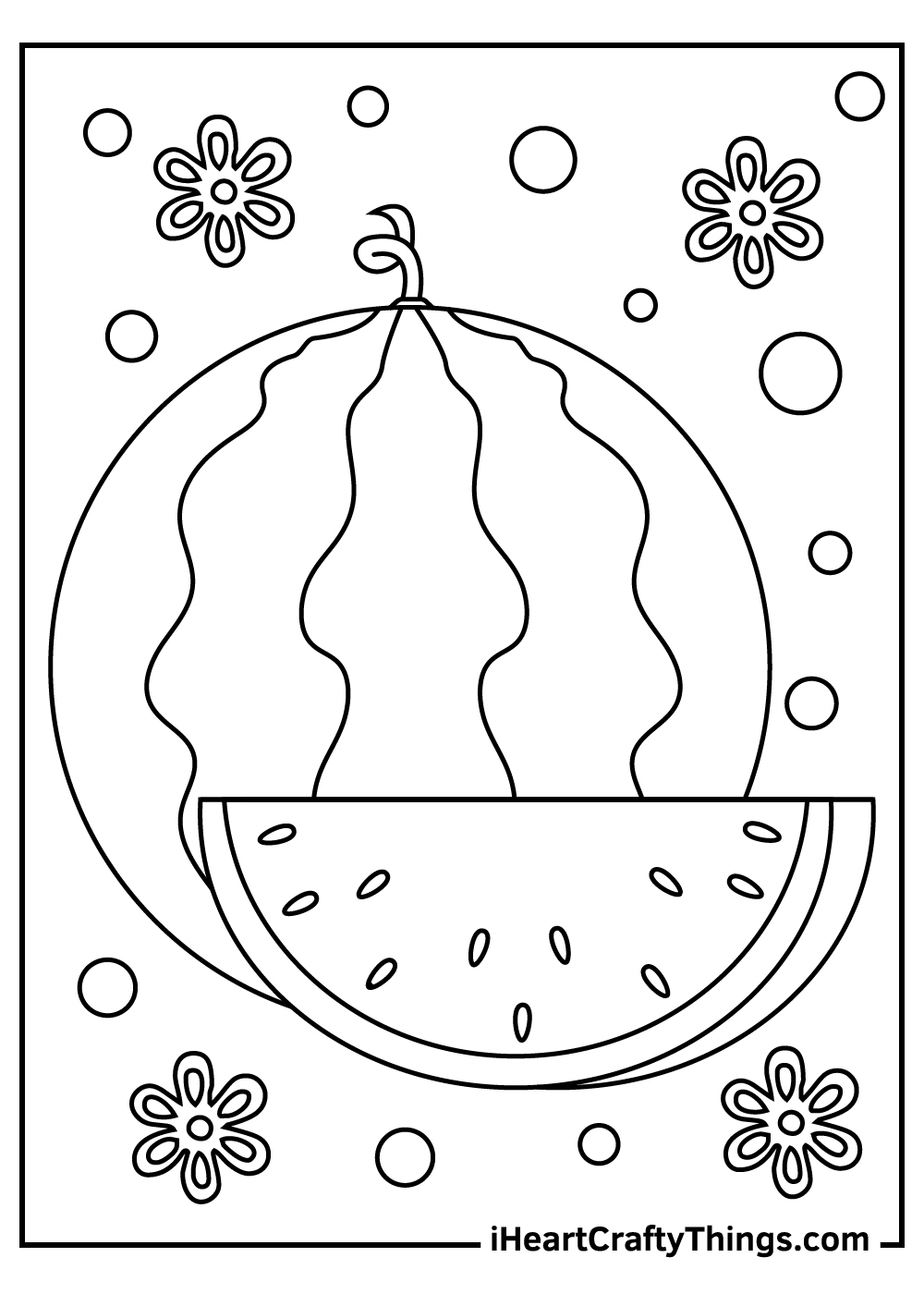 Watermelon Coloring Pages 100 Free Printables 