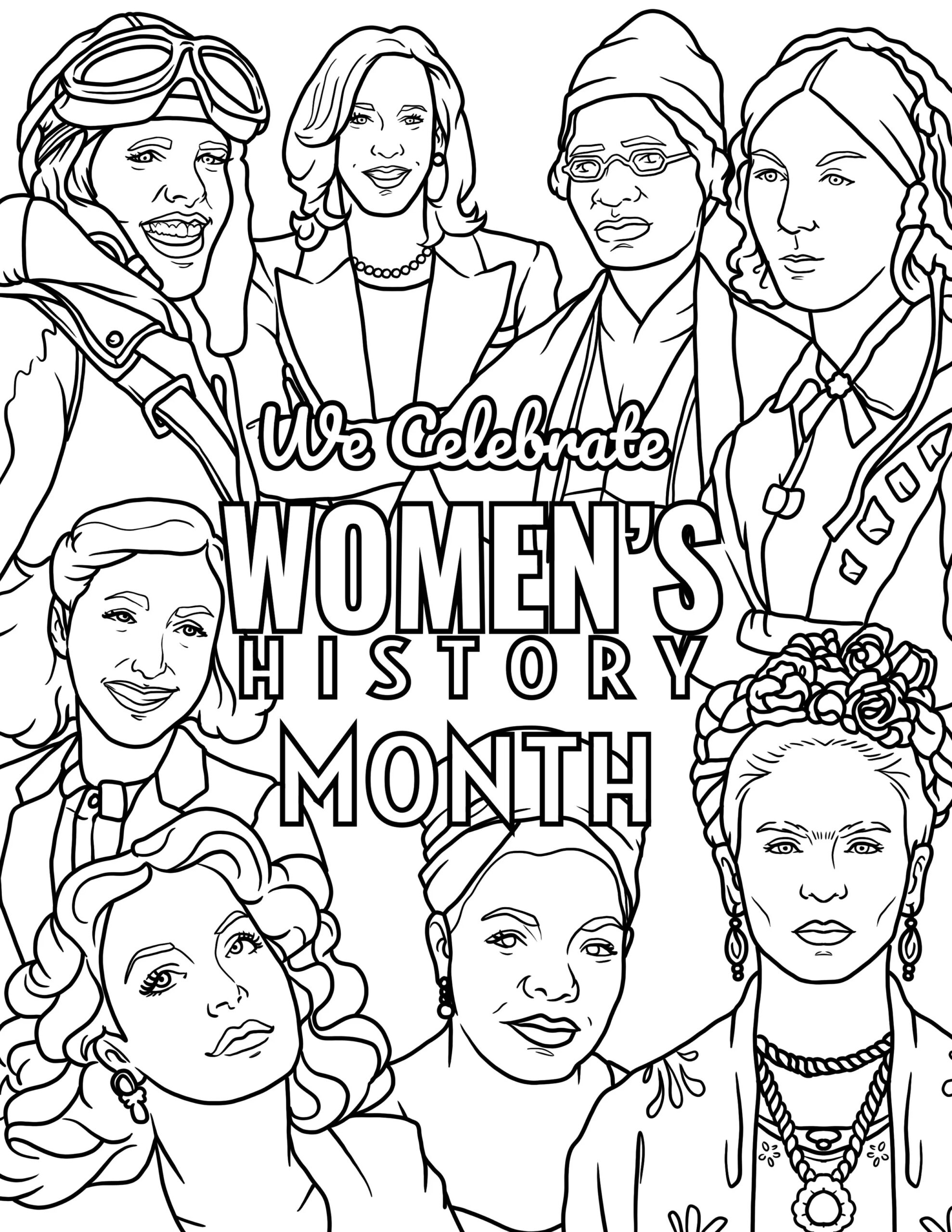 We Celebrate Women s History Month Custom Coloring Books Curious Custom Made In The USA