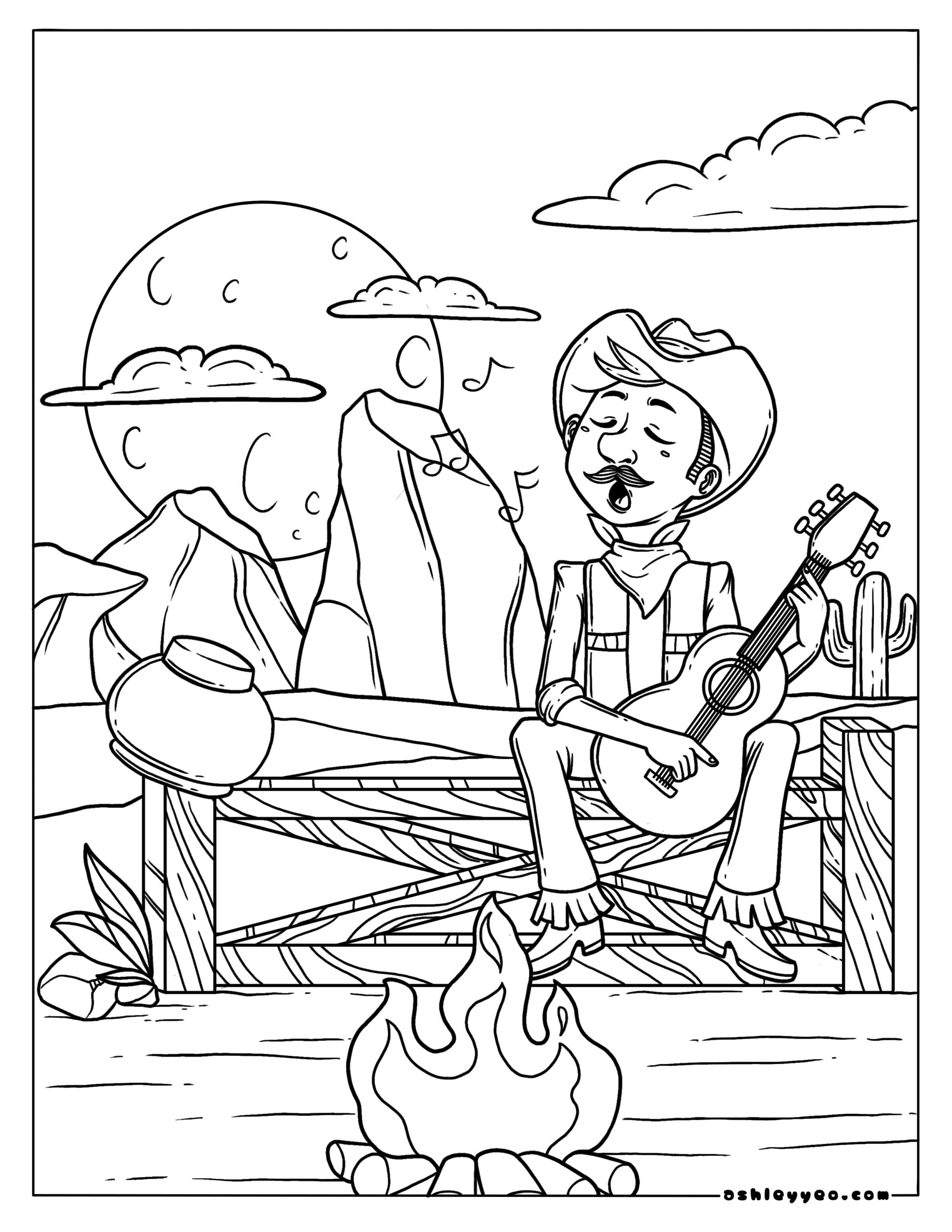 Free Western Coloring Pages