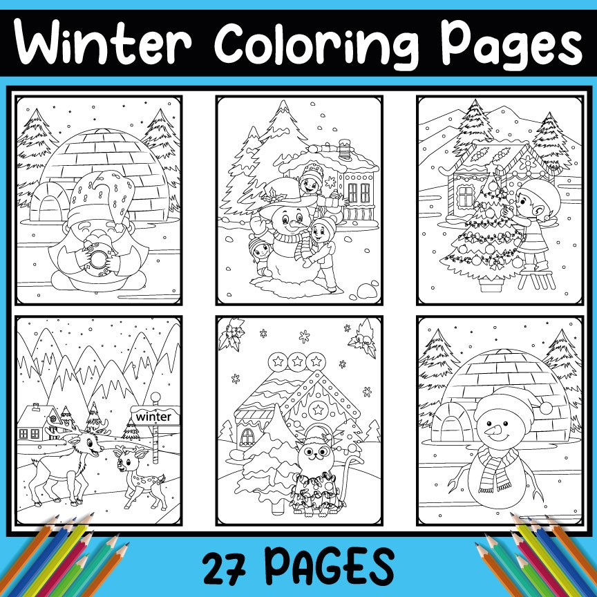 Winter Coloring Pages Holiday Snow Printable Sheets For Fun V2 Made By Teachers Winter Coloring Pages Holiday Snow Printable Sheets For Fun V2 Made By Teachers