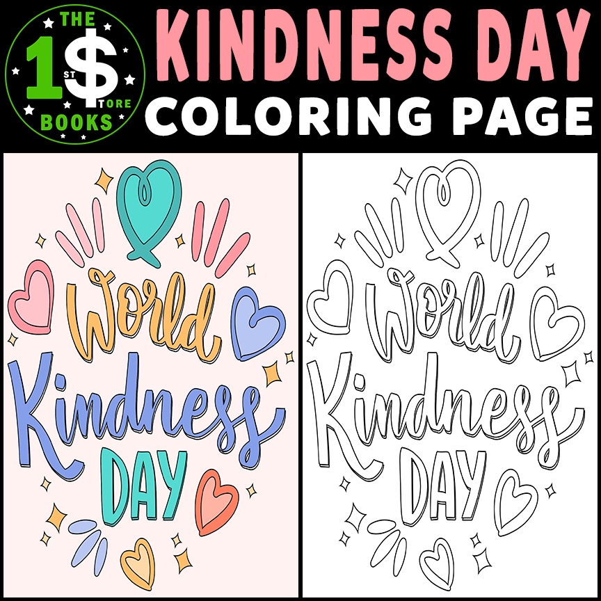 World Kindness Day Coloring Page 13 November Holiday Coloring Sheet Made By Teachers