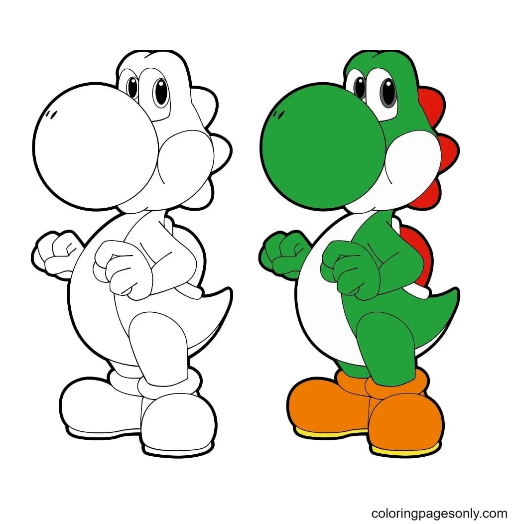 Yoshi Coloring Pages To Print Free Printable Coloring Pages